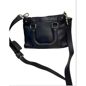 Ted Baker London Padded Handle Small Black Leather Handbag